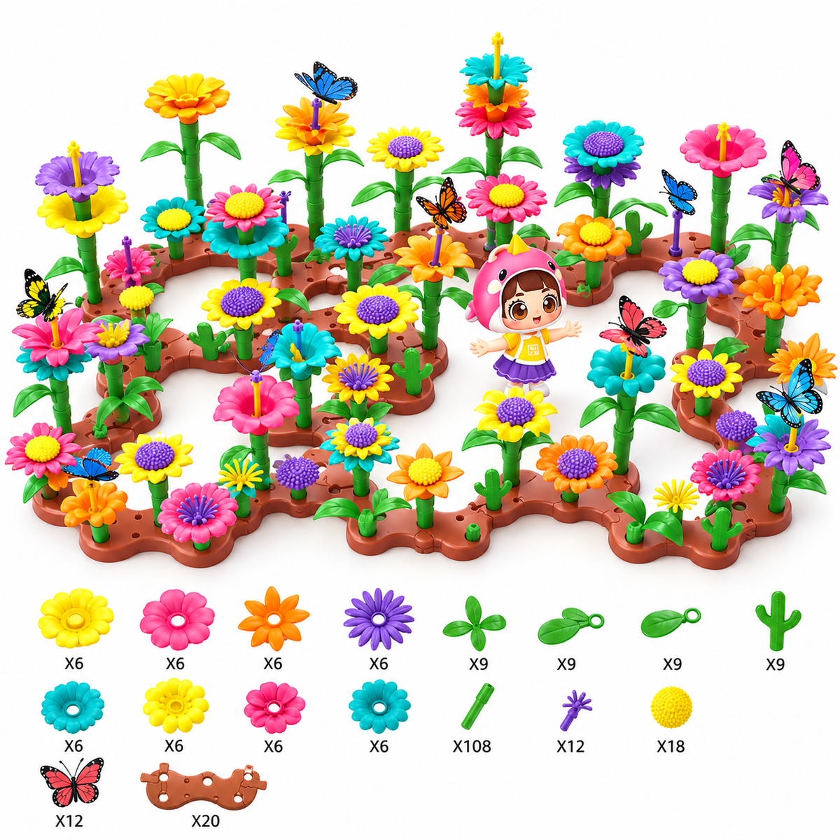 Creative Flower Garden Building Set