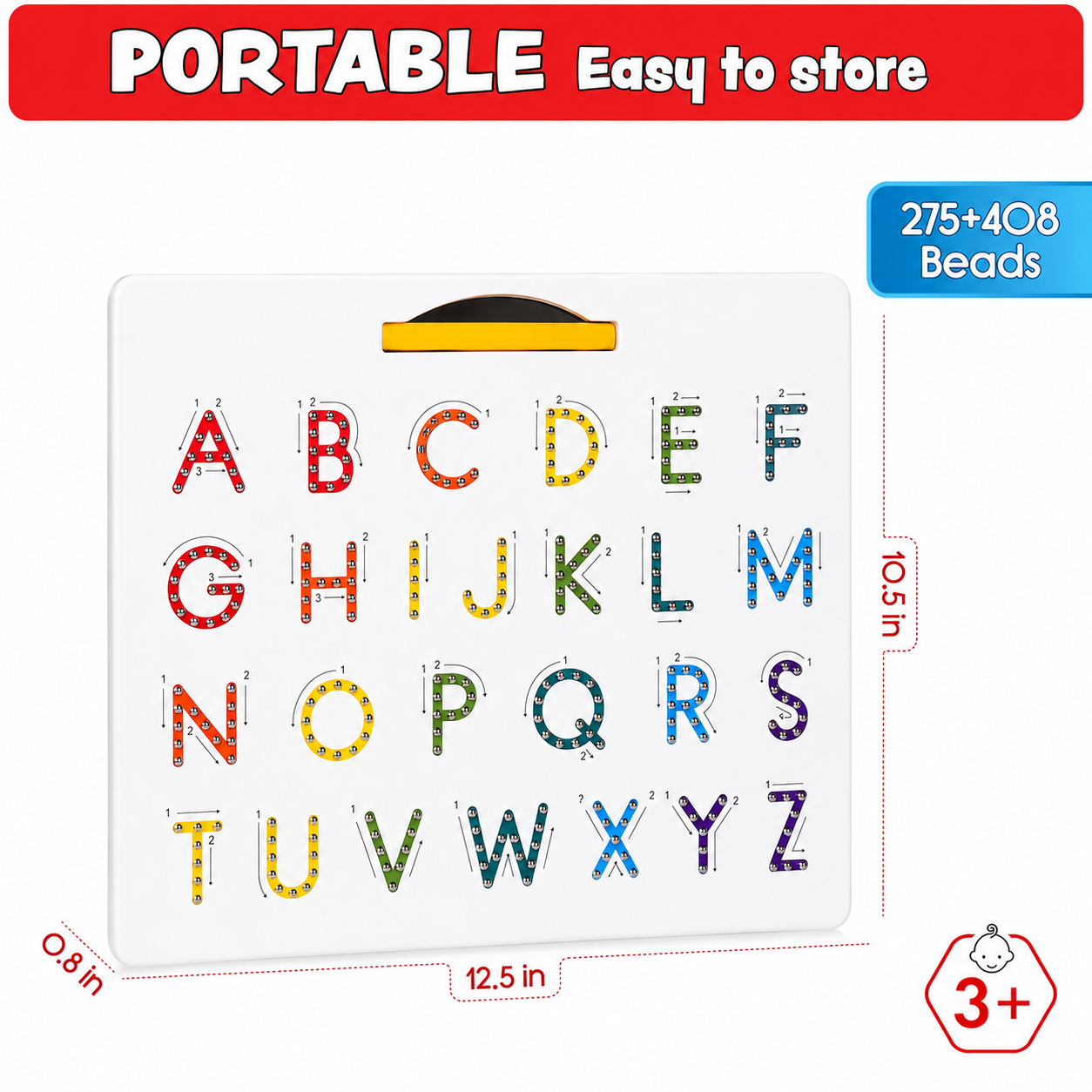 Magnetic Letter & Number Tracing Board