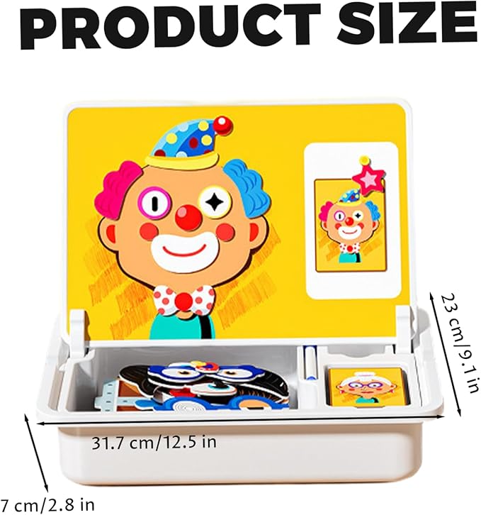Magnetic Face Puzzle Board