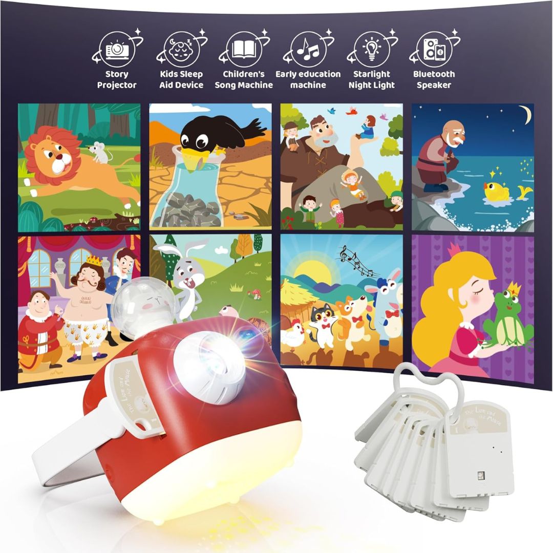 Bluetooth Storybook Projector & Nightlight for Kids