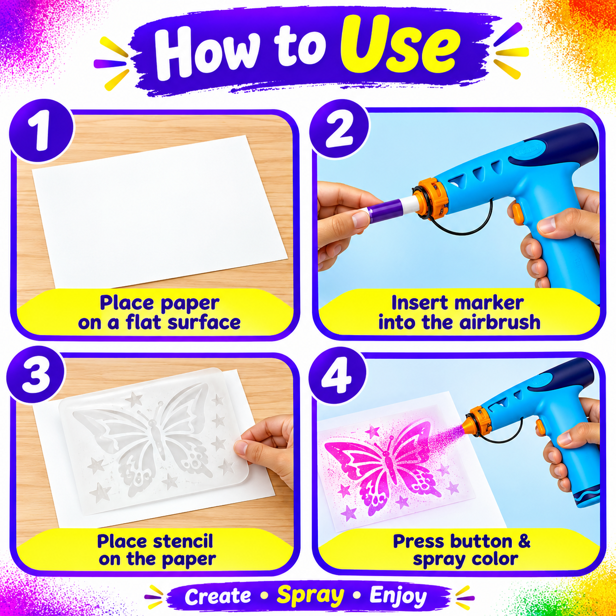 SprayArt Creative Airbrush Kit