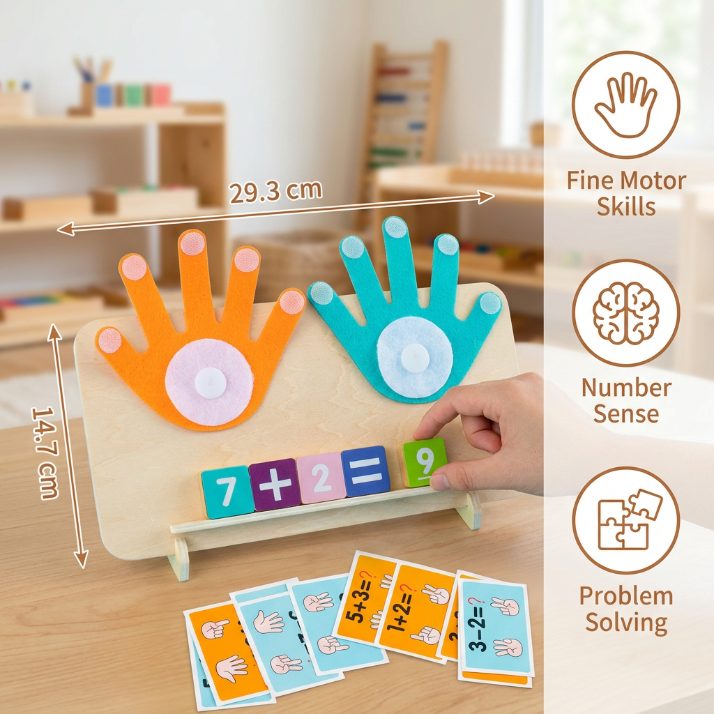 Montessori Wooden Number Learning Board