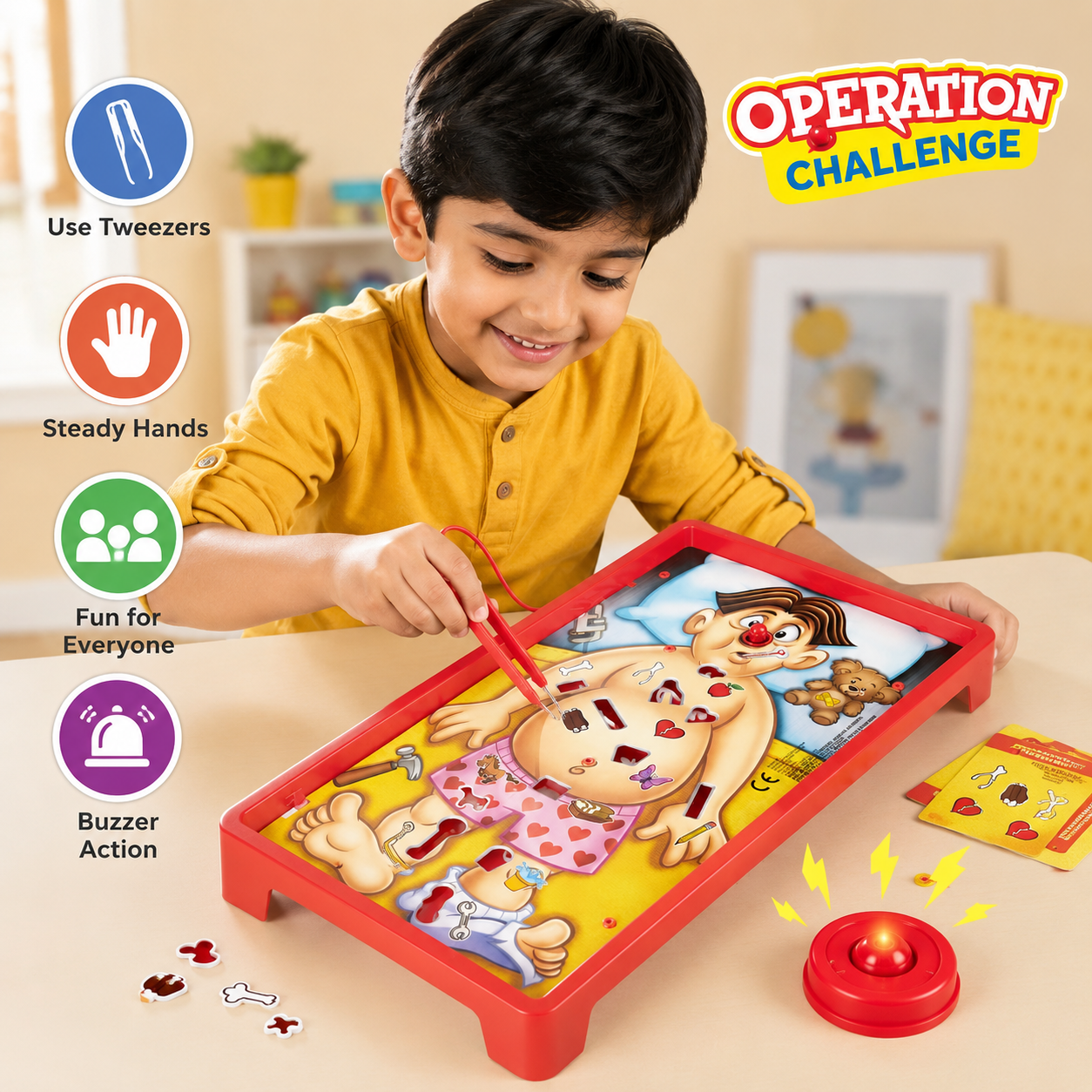 Operation-Style Family Board Game for Kids
