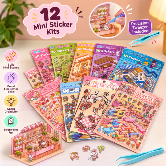 3D Miniature Cozy Sticker Craft Kit