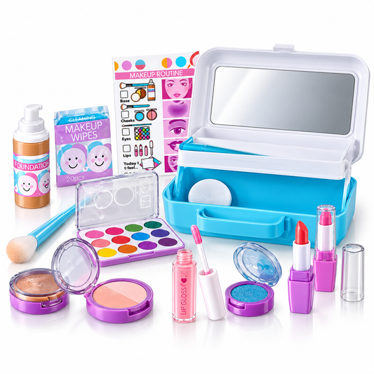 Pretend Makeup Artist Play Set – 16 Pieces