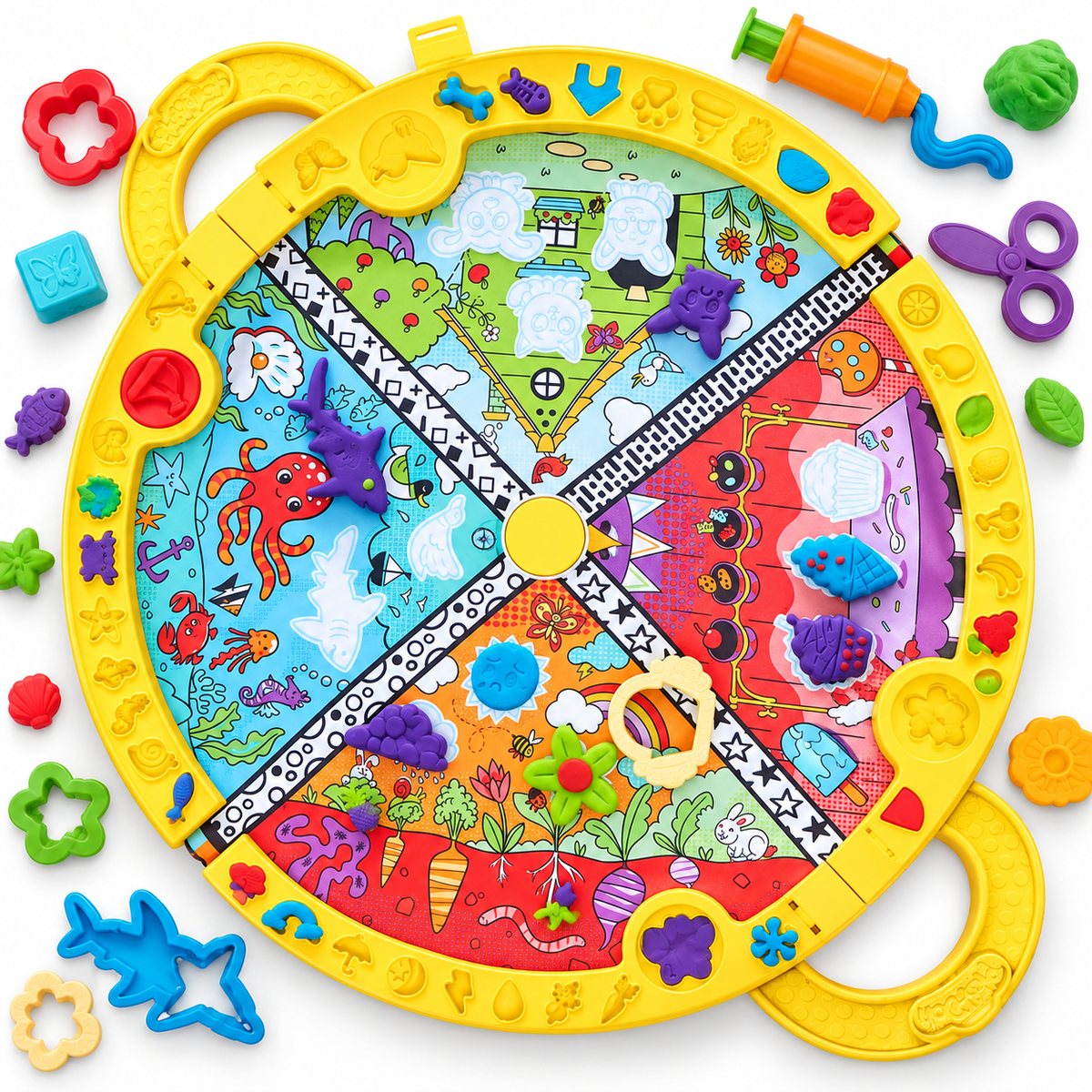 Fold & Go Creative Dough Playmat Set