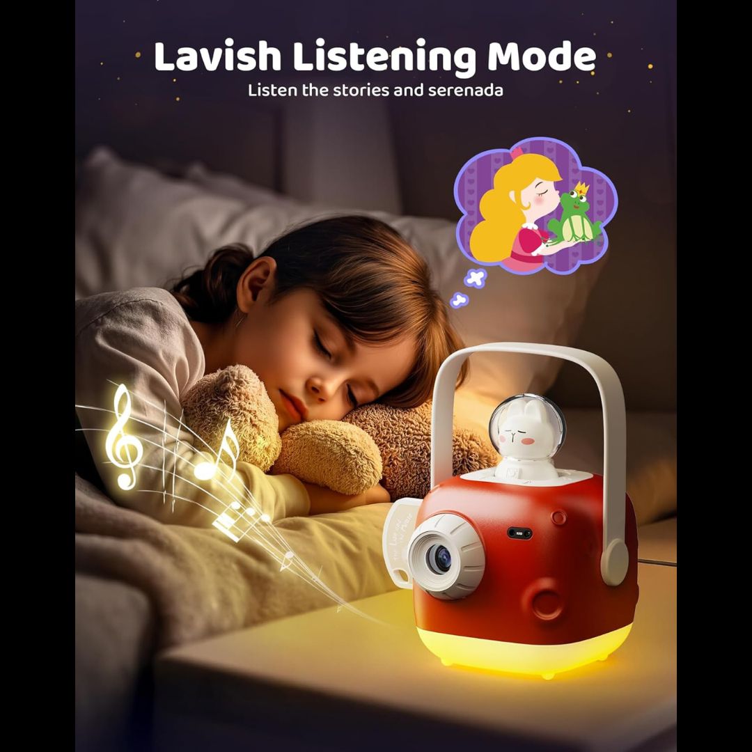 Bluetooth Storybook Projector & Nightlight for Kids