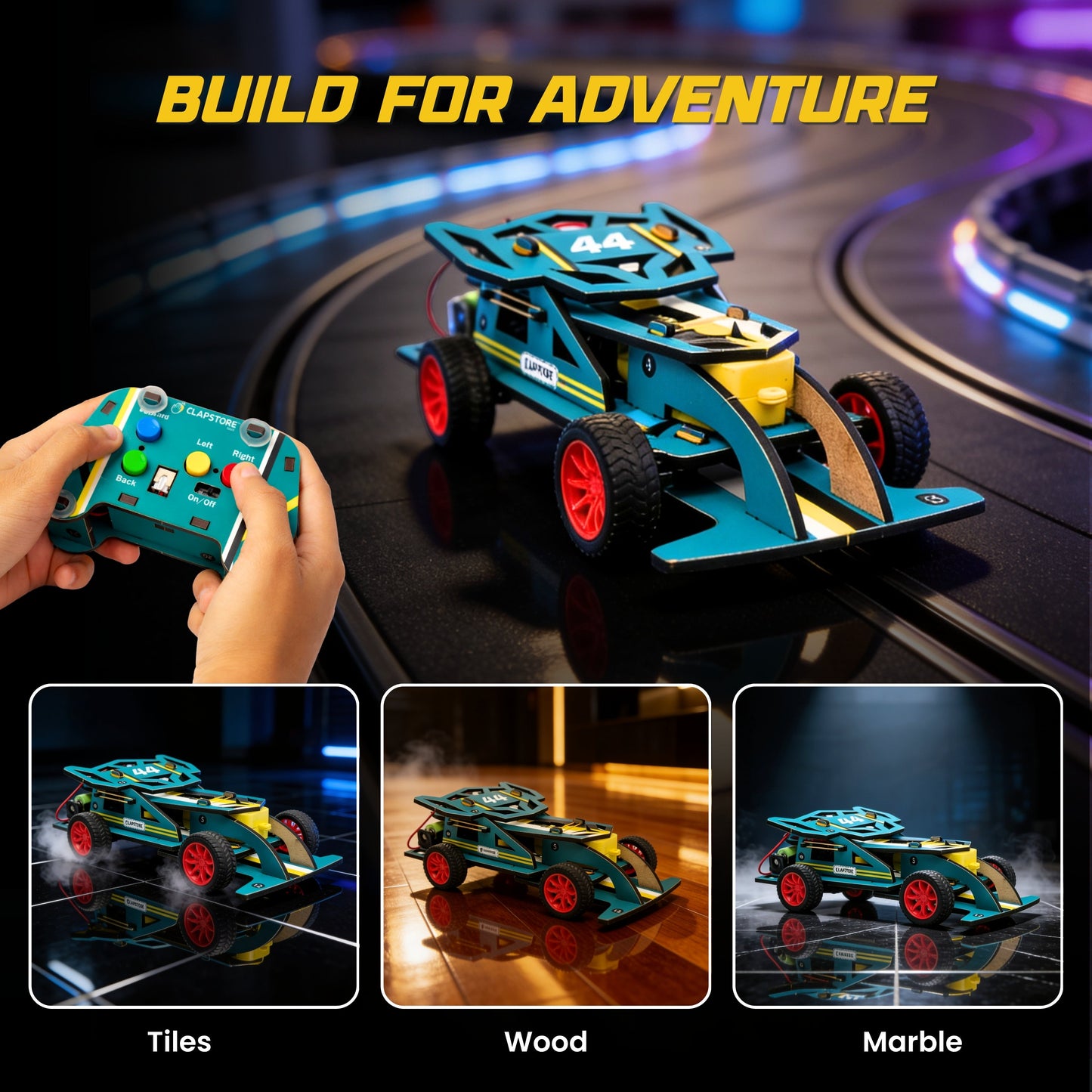 DIY RC Racing Car Building Kit (Rechargeable)