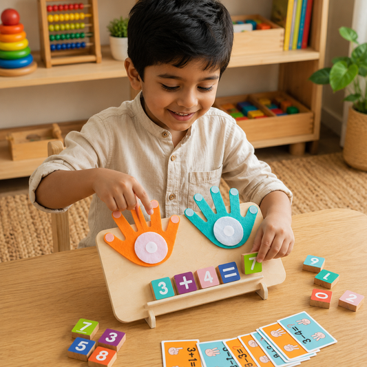 Montessori Wooden Number Learning Board