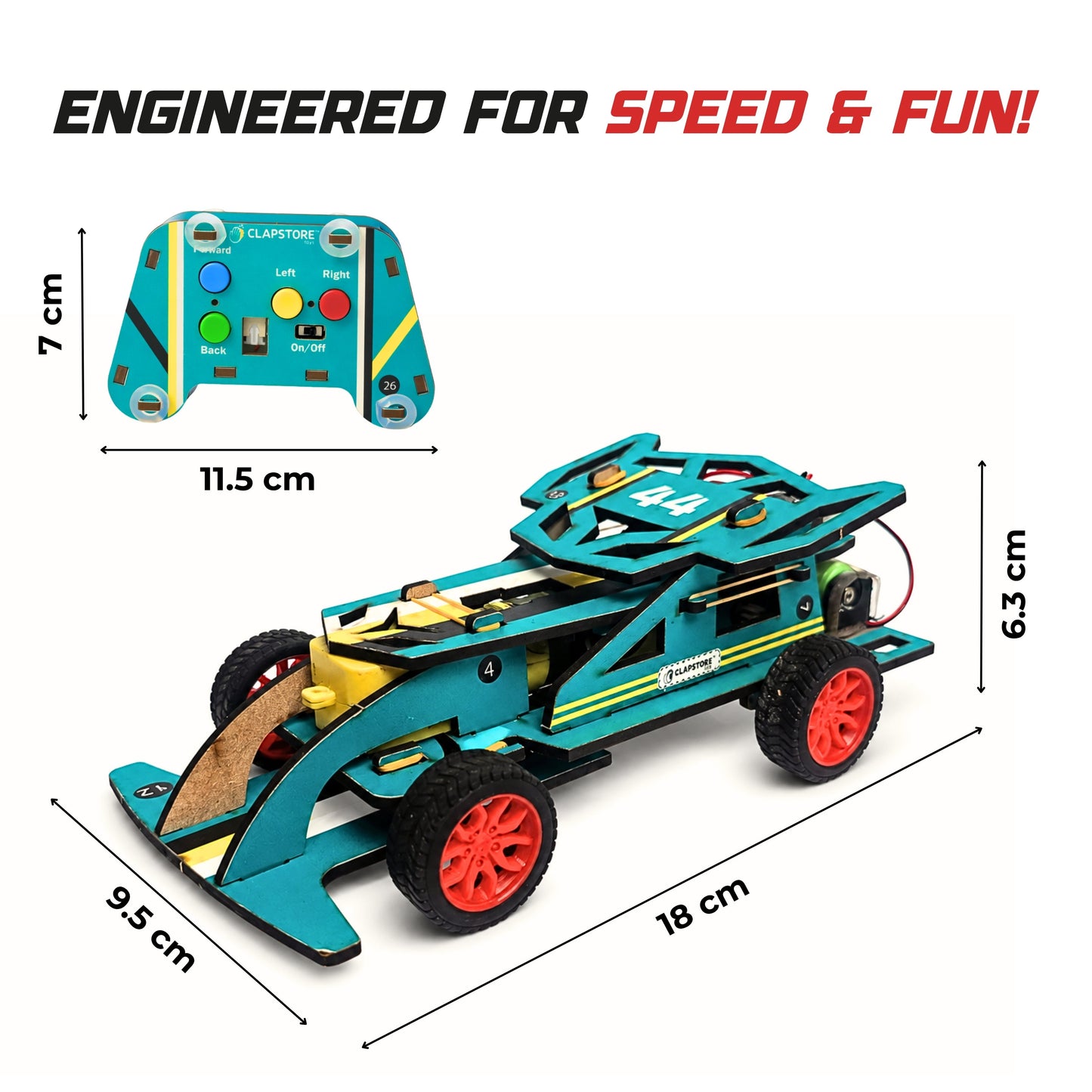 DIY RC Racing Car Building Kit (Rechargeable)