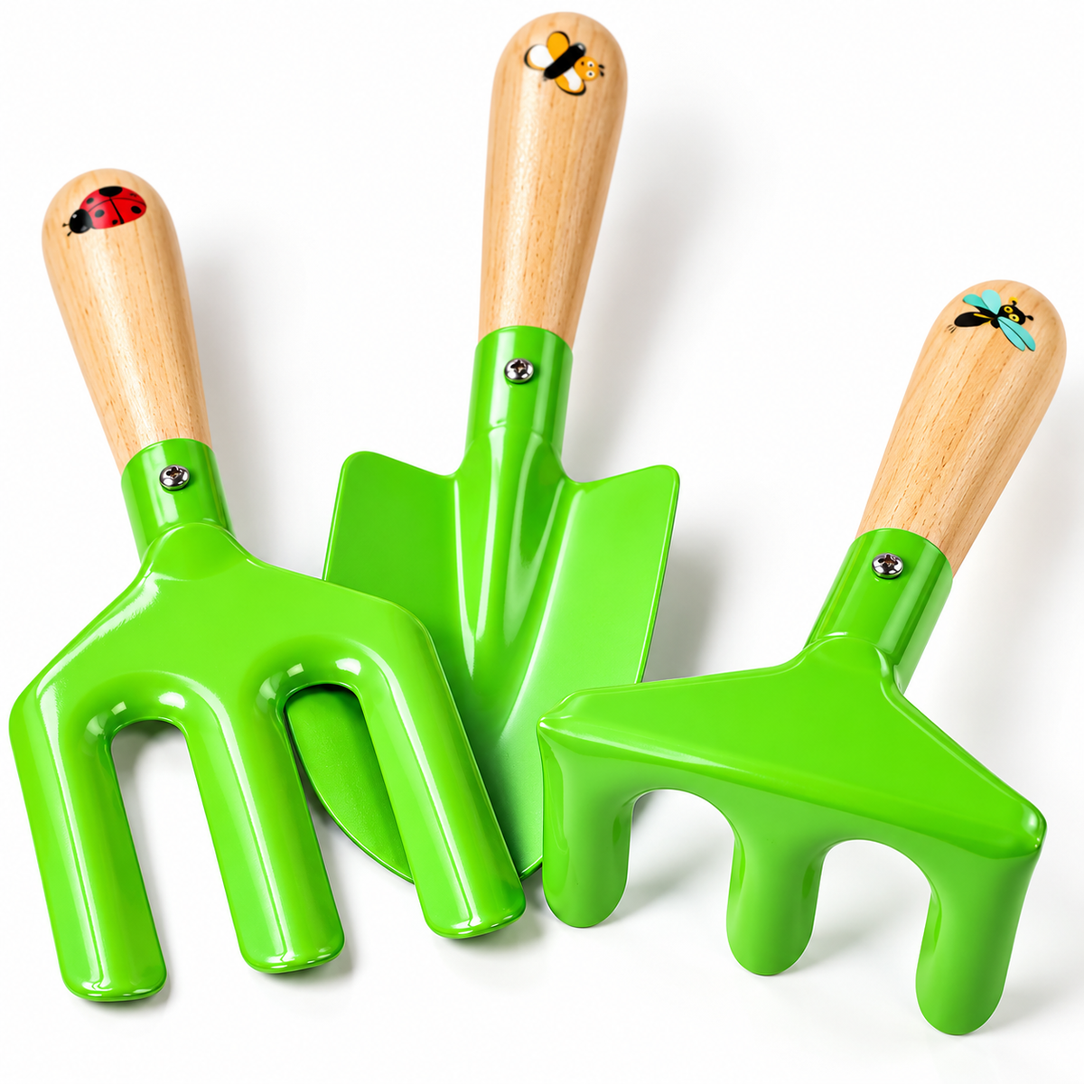 Kids Wooden Gardening Caddy & Tools Set – 11 Piece