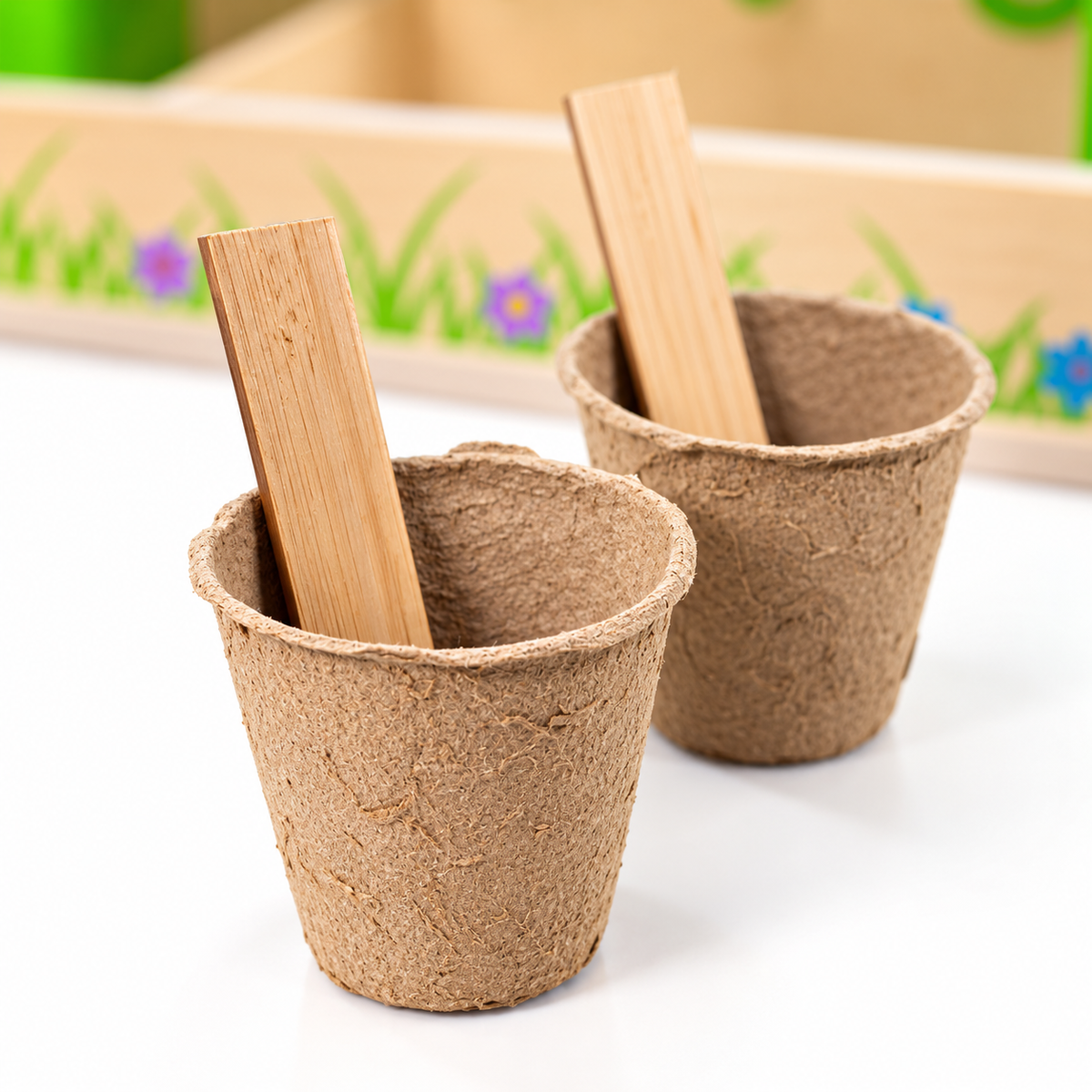 Kids Wooden Gardening Caddy & Tools Set – 11 Piece
