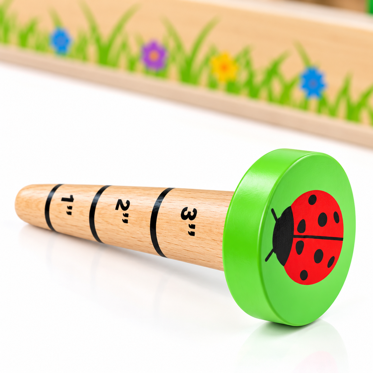 Kids Wooden Gardening Caddy & Tools Set – 11 Piece