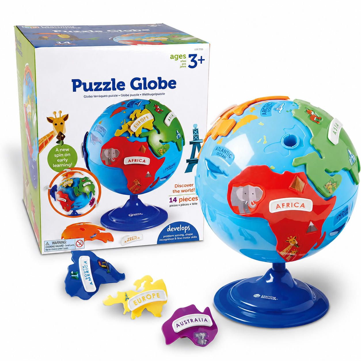 Interactive Puzzle Globe Toy for Kids