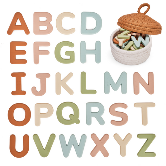 Silicone Alphabet Magnetic Letters (26 Pieces)