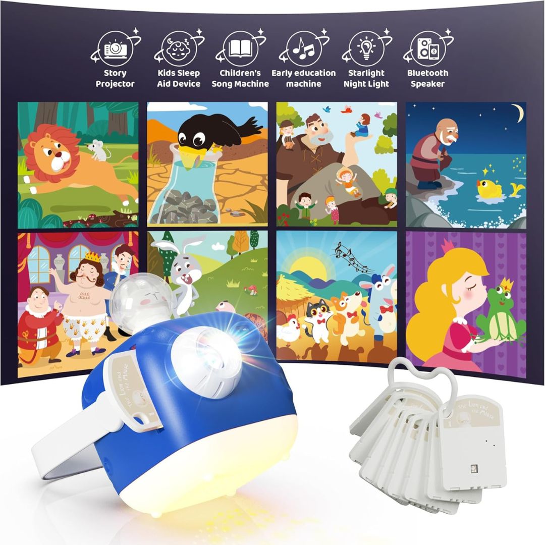 Bluetooth Storybook Projector & Nightlight for Kids