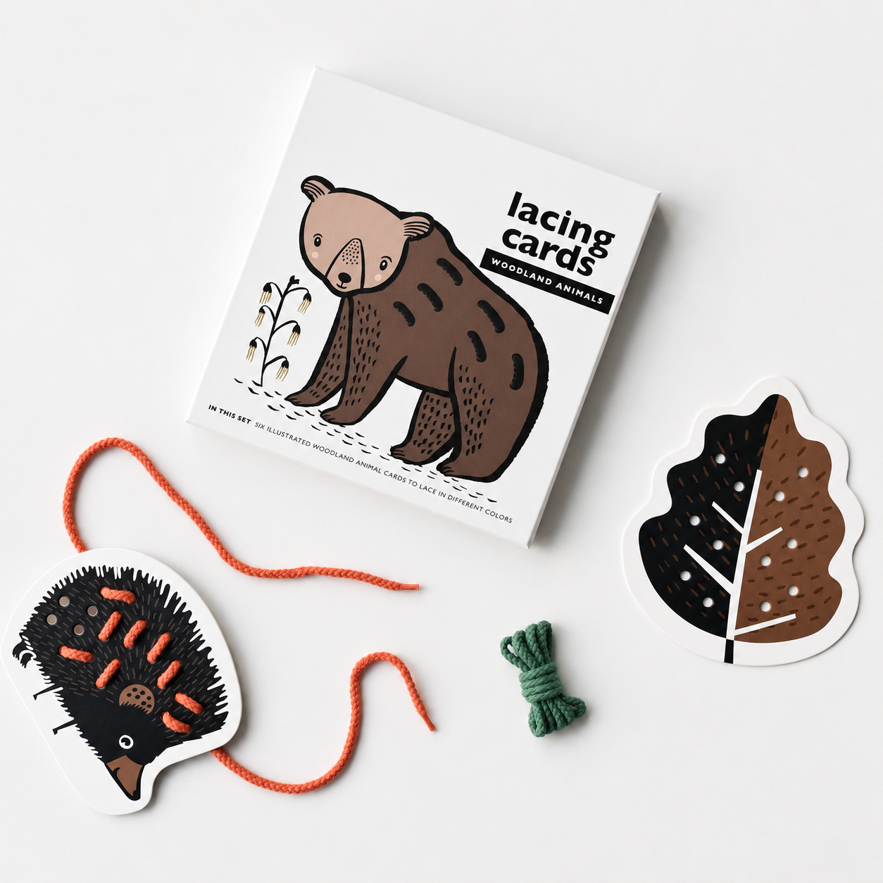 Woodland Animal Lacing Cards