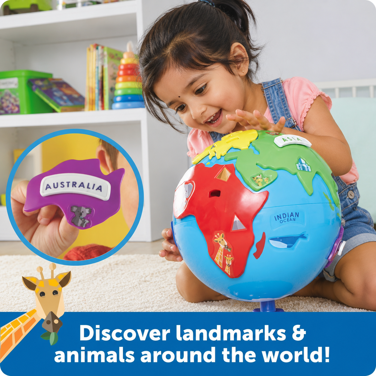 Interactive Puzzle Globe Toy for Kids