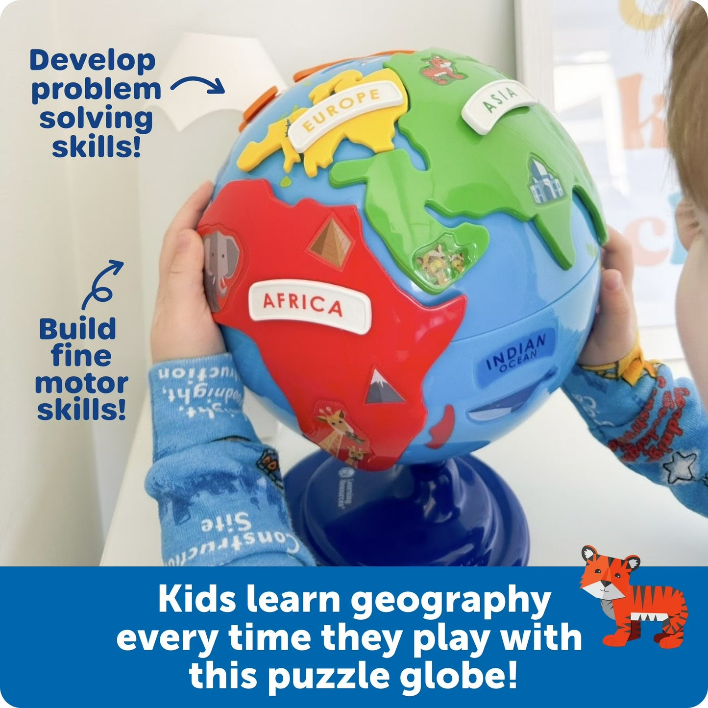 Interactive Puzzle Globe Toy for Kids