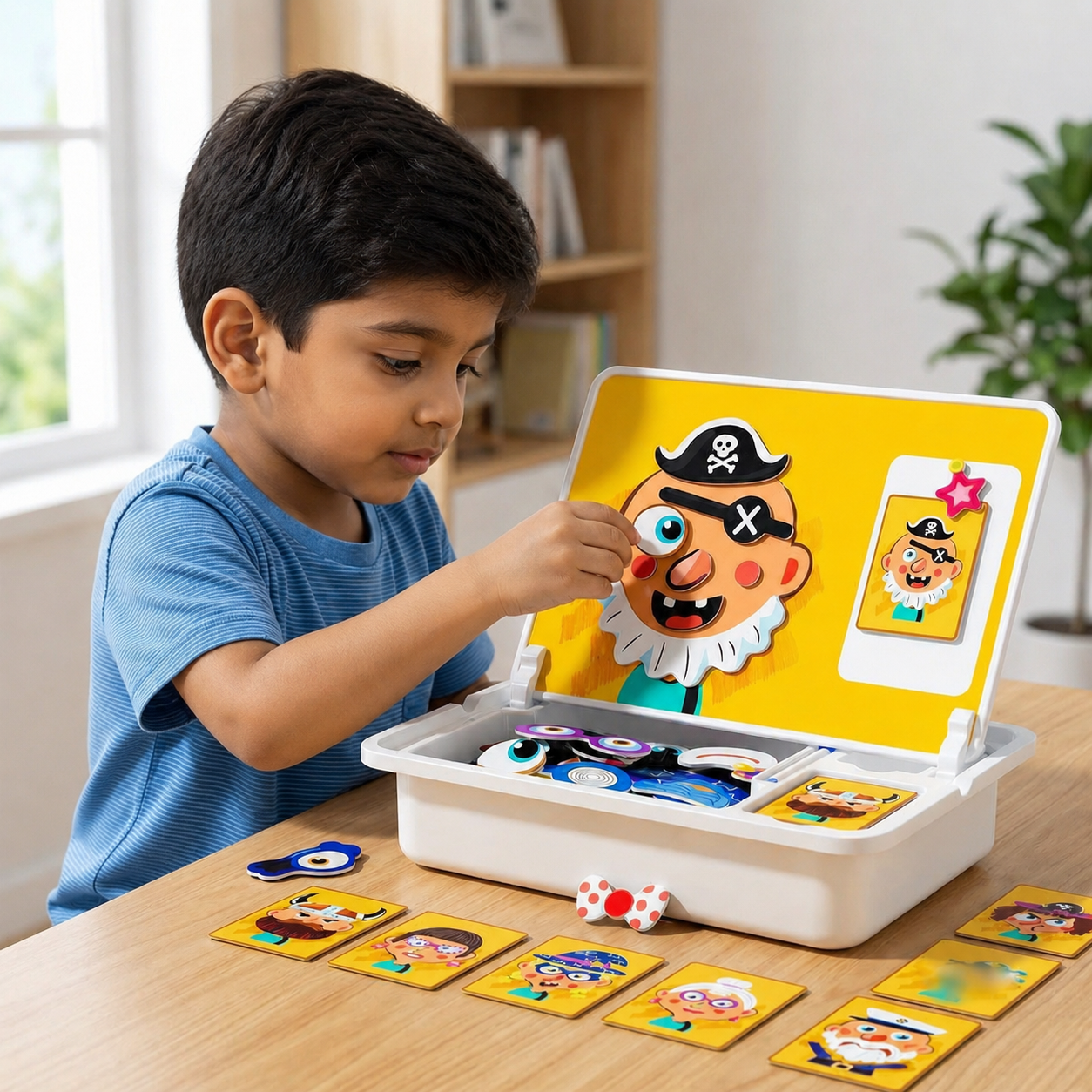 Magnetic Face Puzzle Board