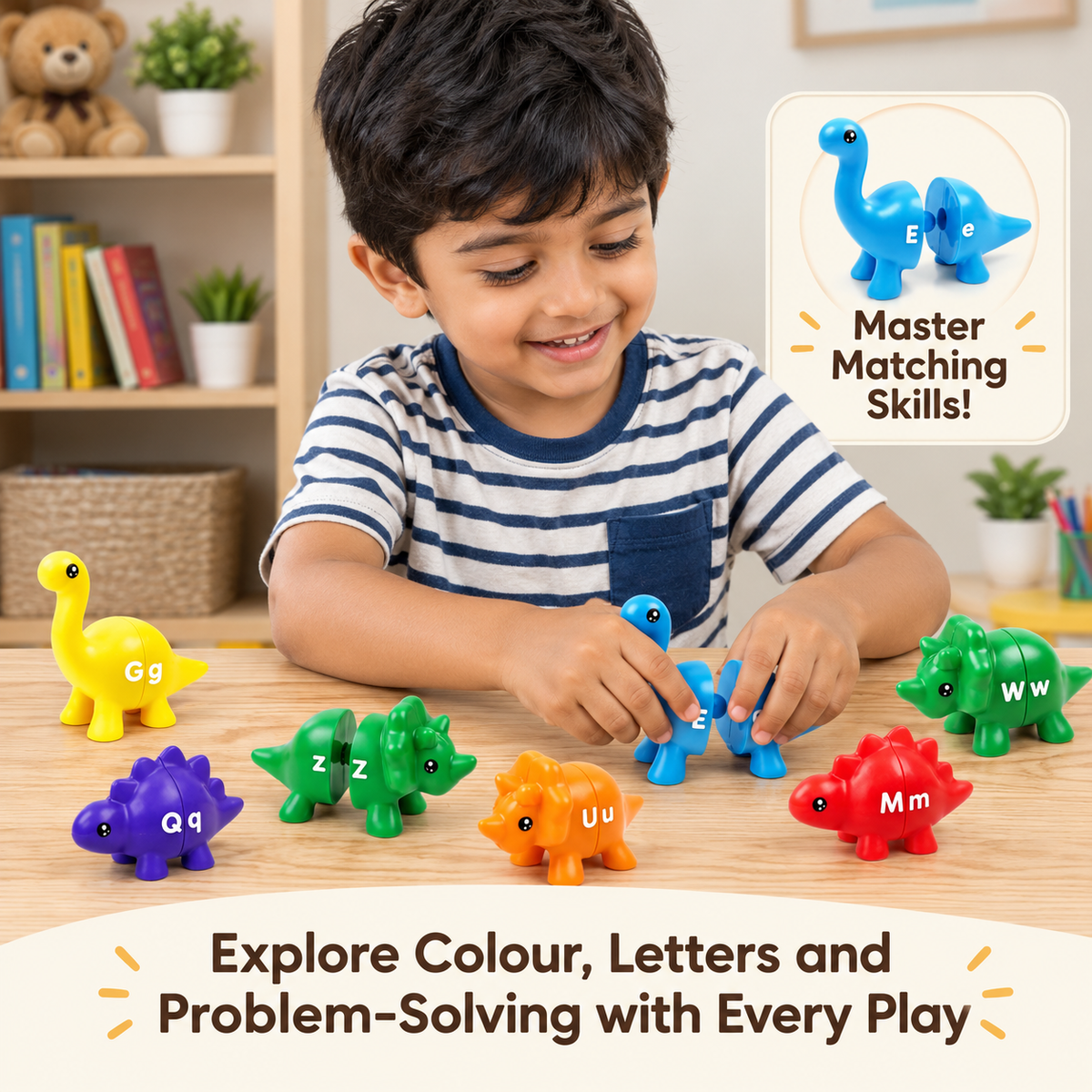 Dinosaur Alphabet Matching Toy Set