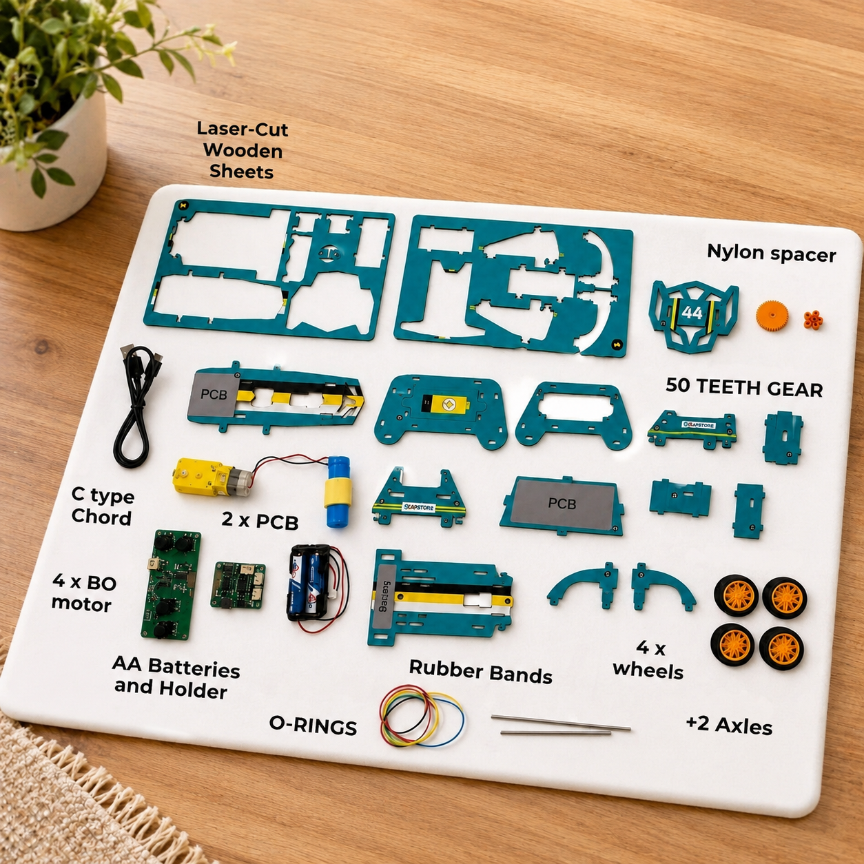 DIY RC Racing Car Building Kit (Rechargeable)