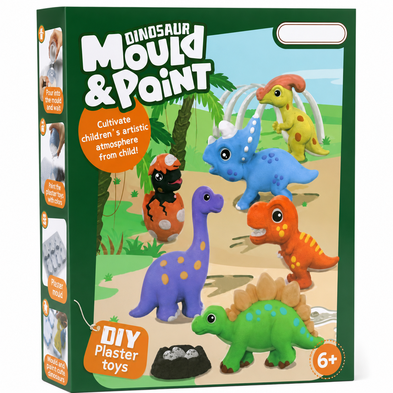 DIY Dinosaur Plaster Craft Set