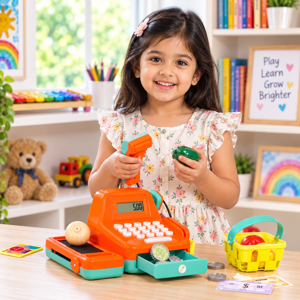 Interactive Pretend Play Cash Register