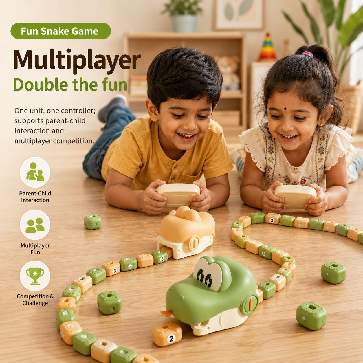 Remote Control Snake Toy – Interactive Slithering Racing Game for Kids
