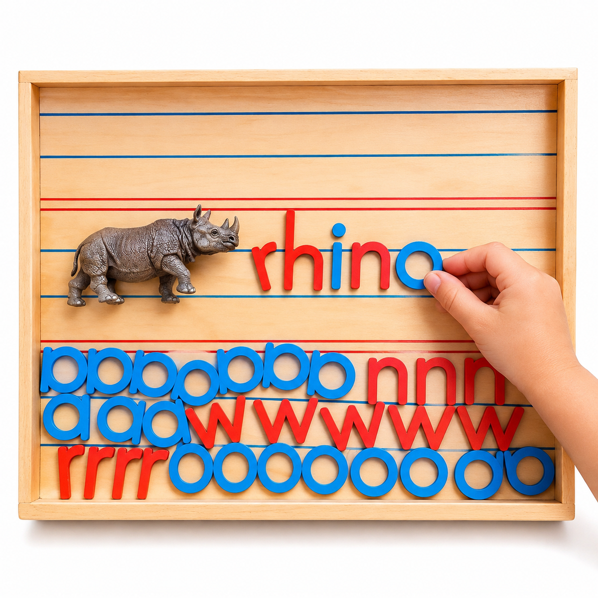 Movable Wooden Alphabet Learning Set