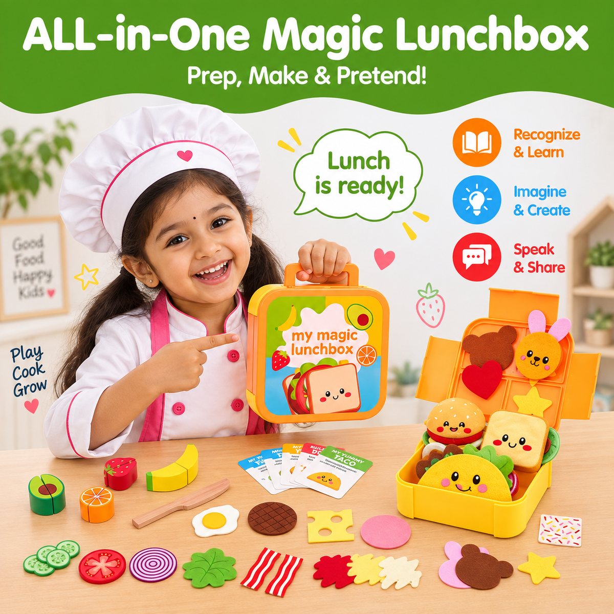 Mini Chef Lunchbox Food Set