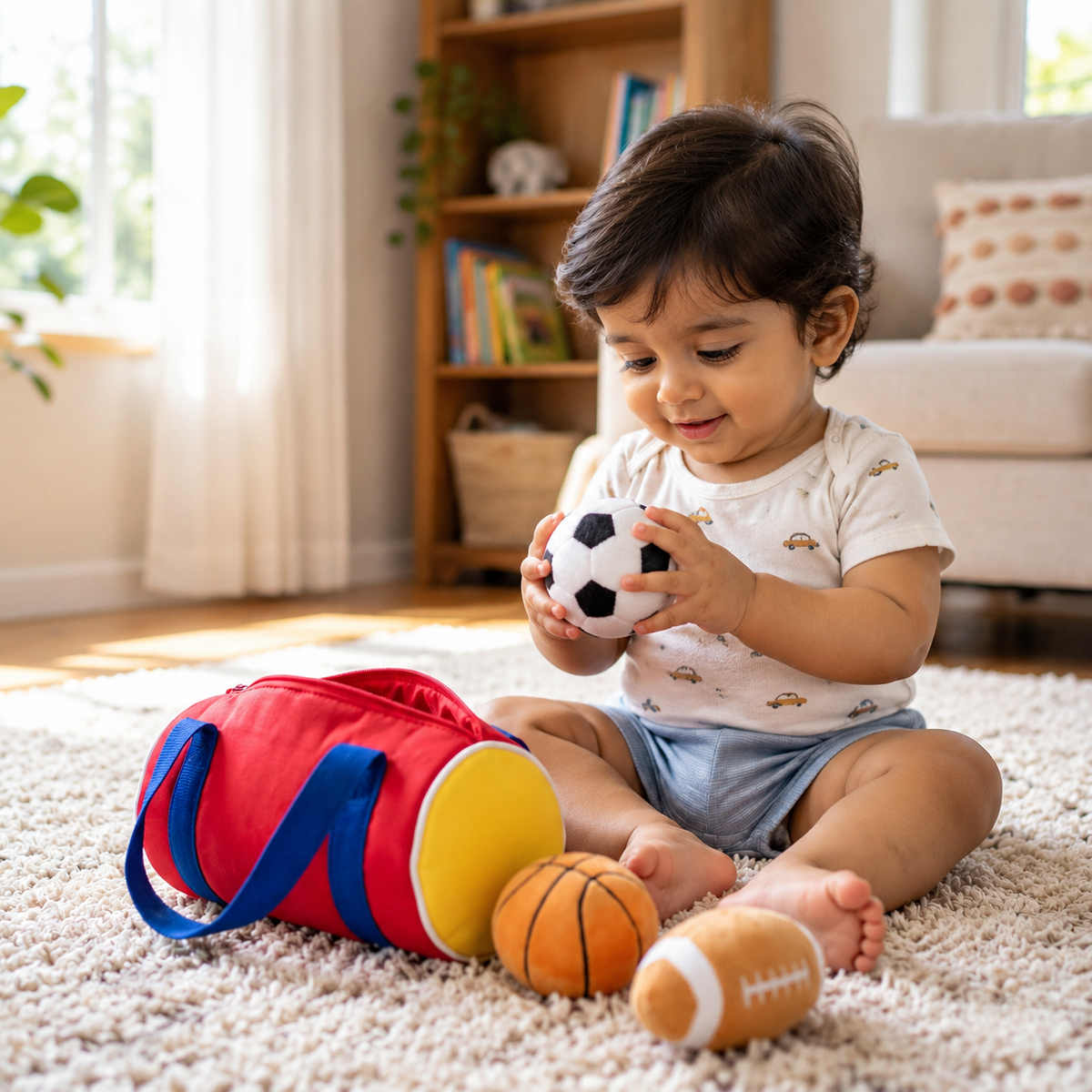 My First Sports Plush Bag Playset
