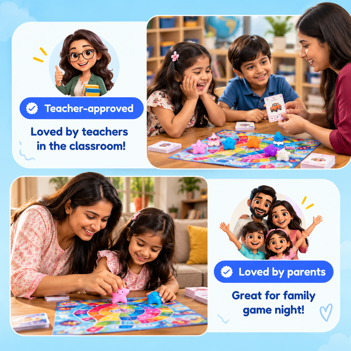 Squishyland – Interactive Phonics & Reading Board Game
