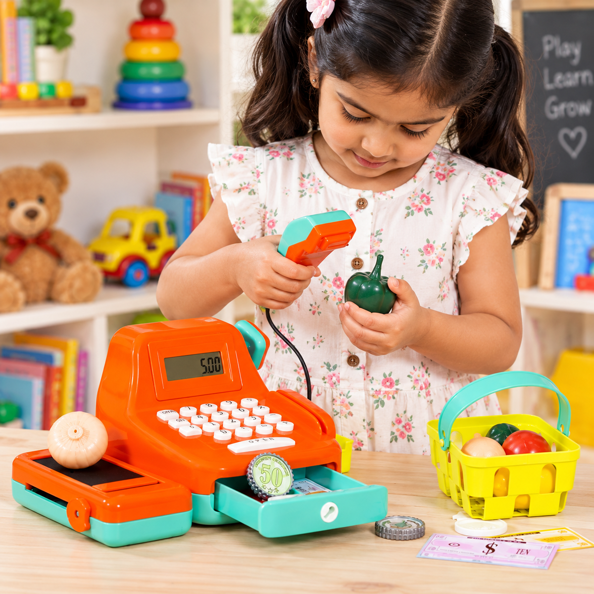 Interactive Pretend Play Cash Register