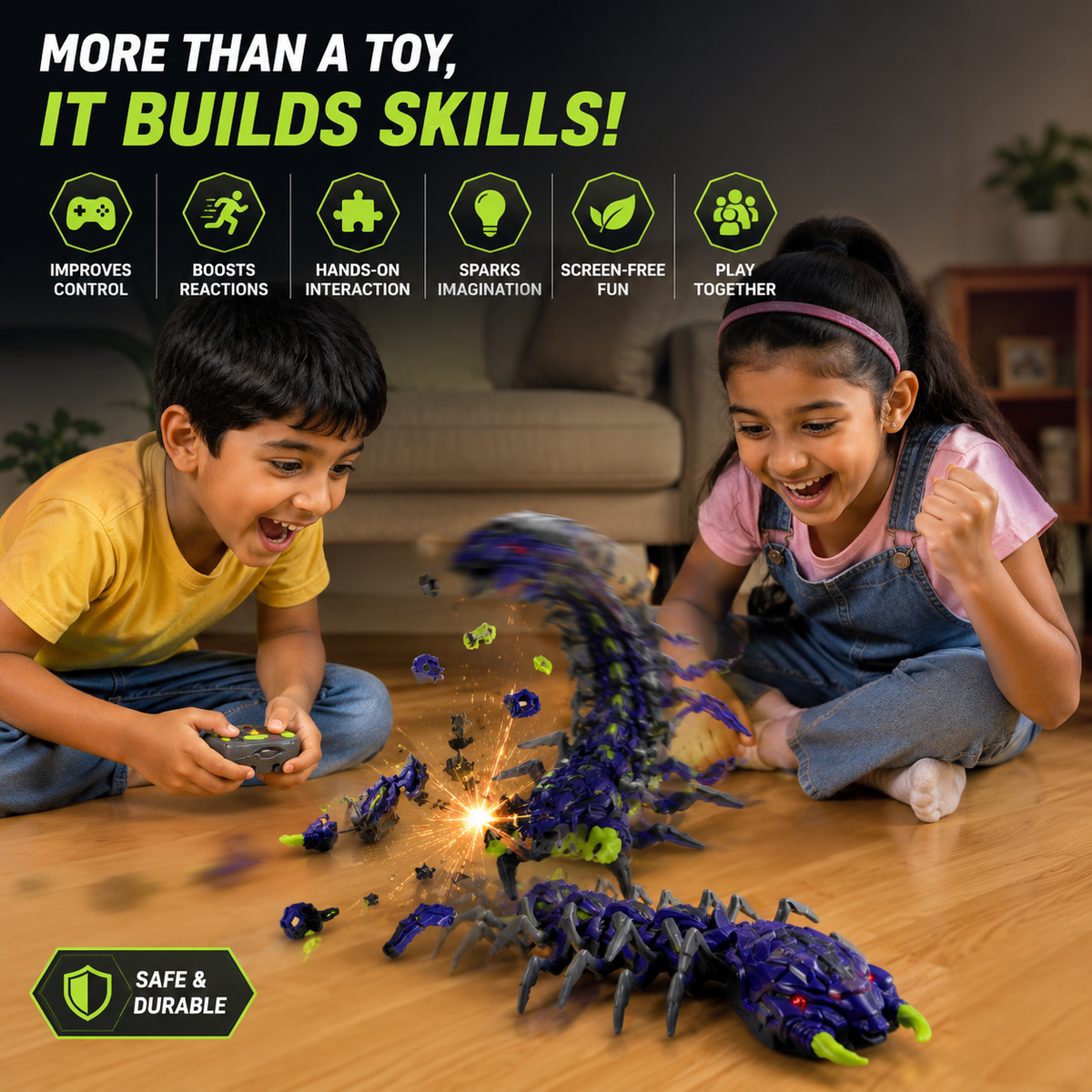 Remote Control Exploding Centipede