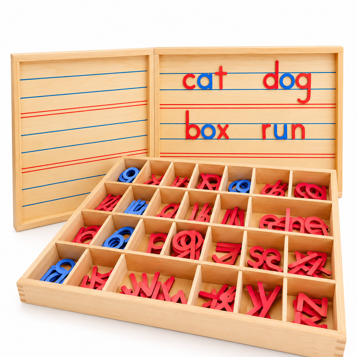 Movable Wooden Alphabet Learning Set