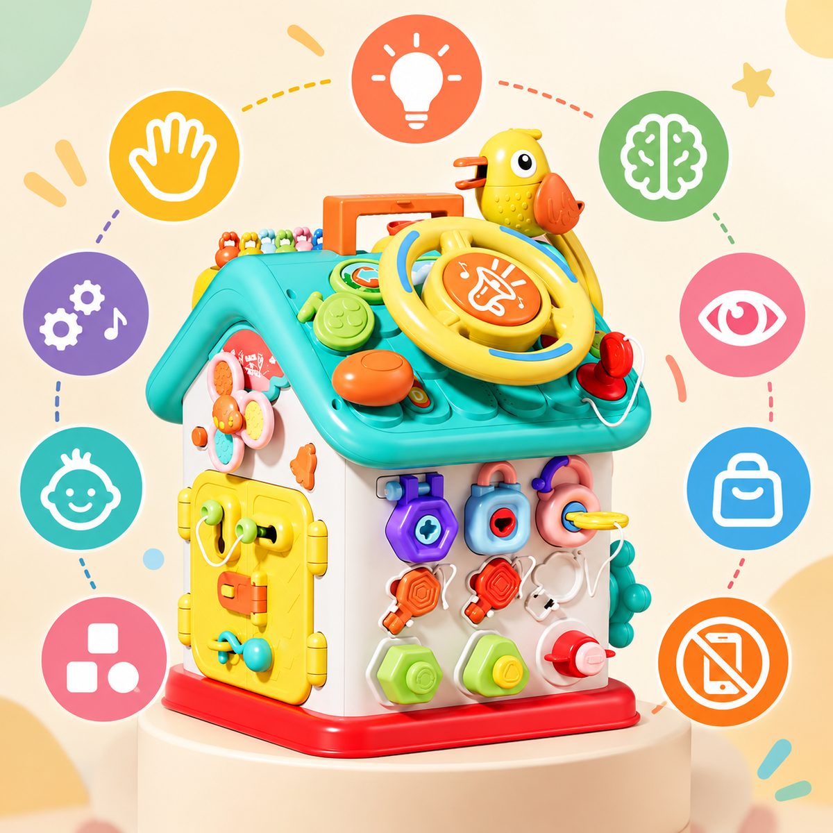 Portable Multifunctional Learning & Development Toy