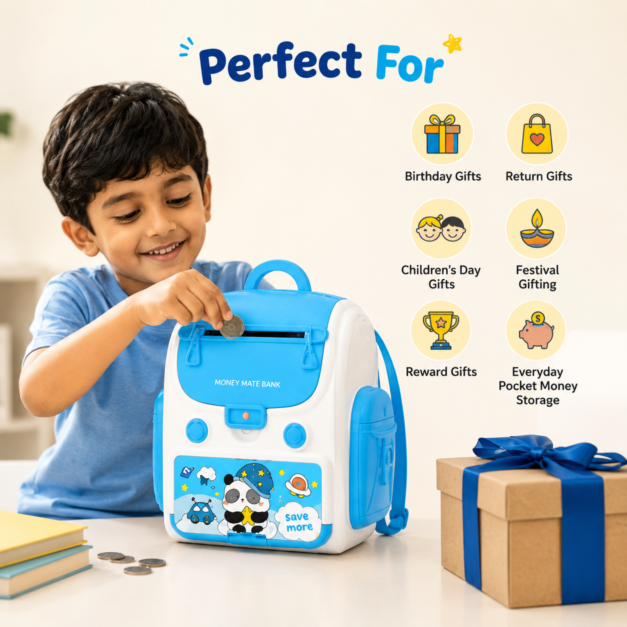 Smart Backpack Money Bank