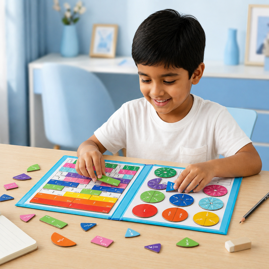 Magnetic Fraction Learning Set – 102 Piece Educational Math Kit