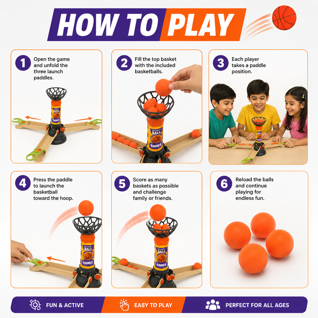 Finger Flick Basketball Tabletop Toy