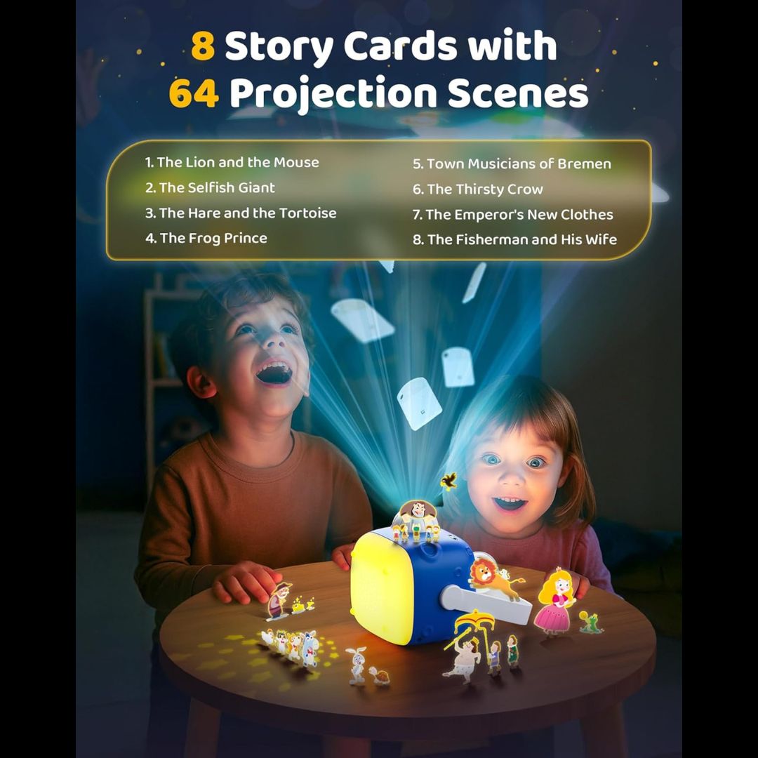 Bluetooth Storybook Projector & Nightlight for Kids