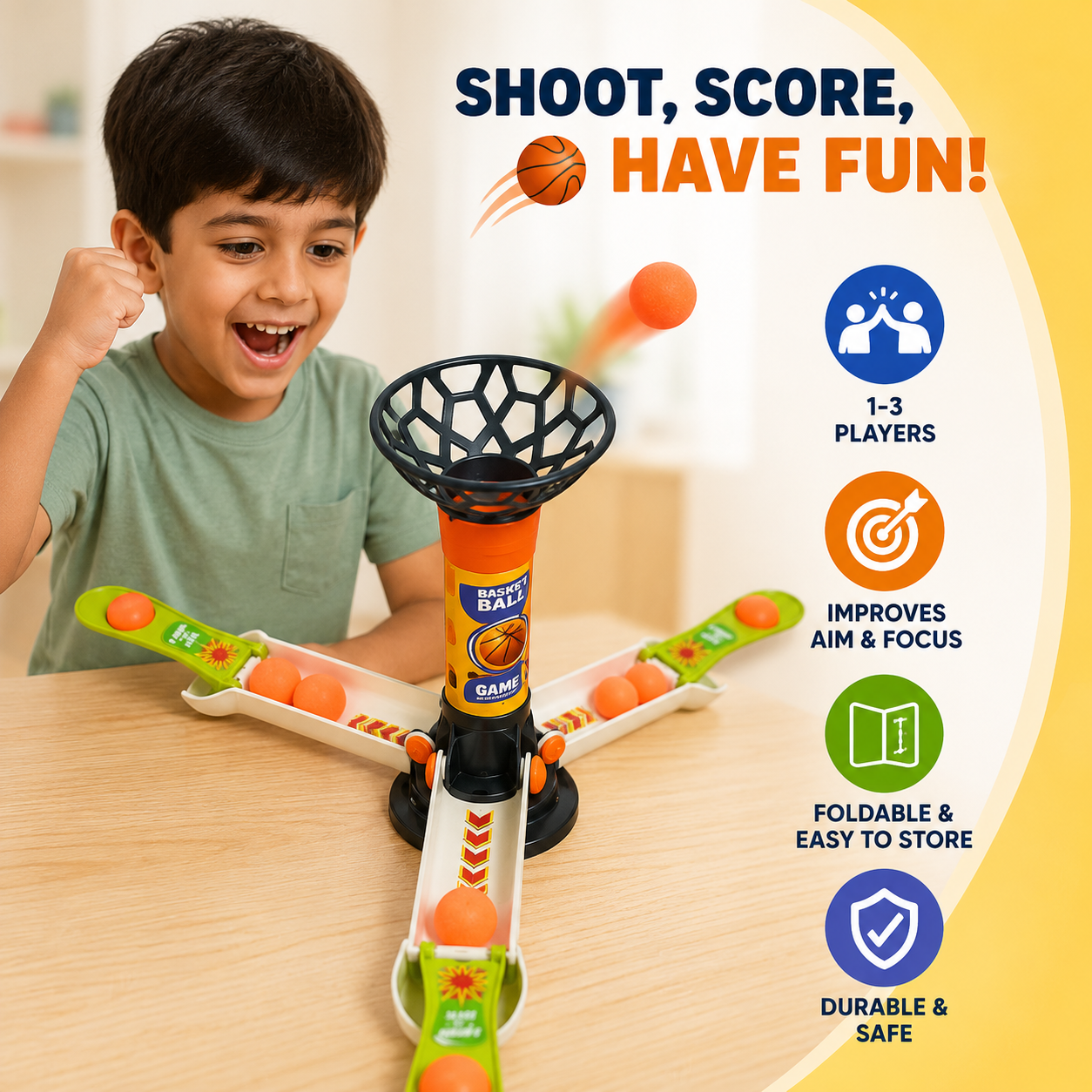 Finger Flick Basketball Tabletop Toy