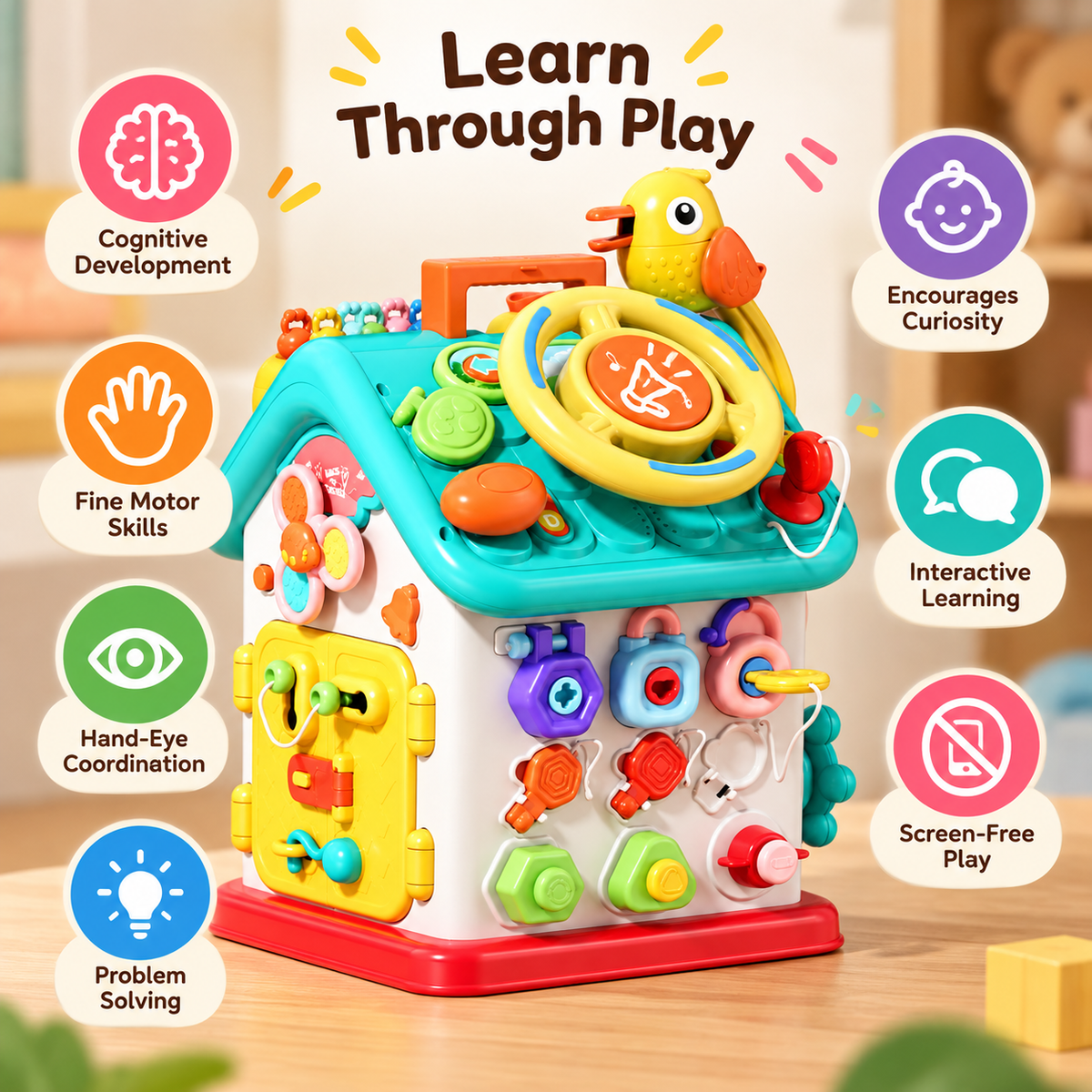Portable Multifunctional Learning & Development Toy