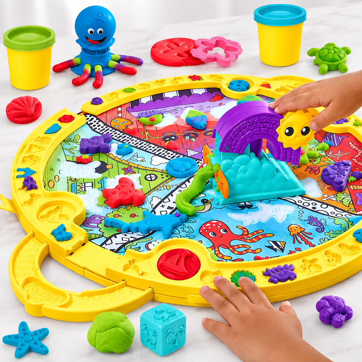 Fold & Go Creative Dough Playmat Set