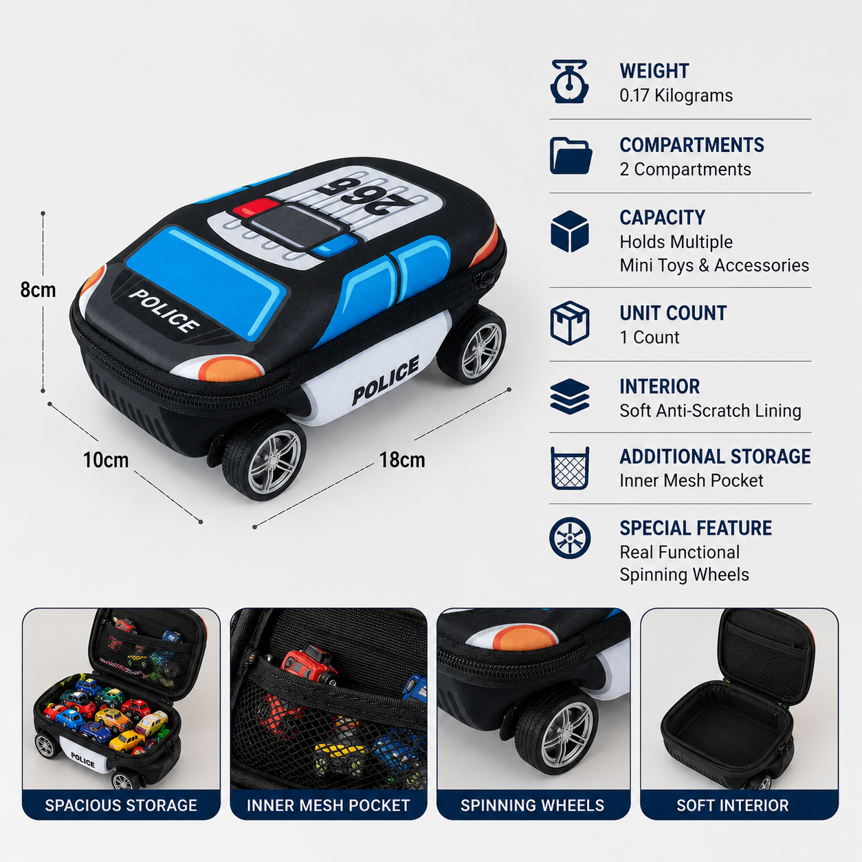 Turbo Cop Storage Car