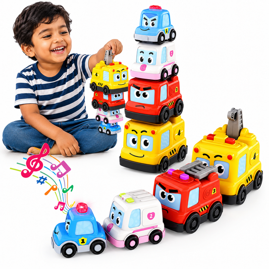 Rescue Buddies 4-in-1 Vehicle Set