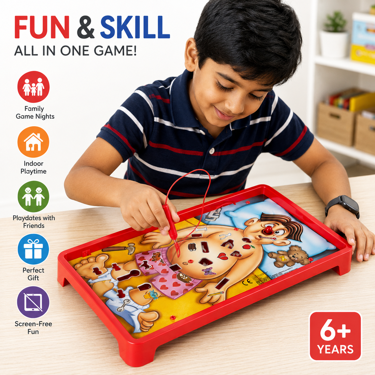 Operation-Style Family Board Game for Kids