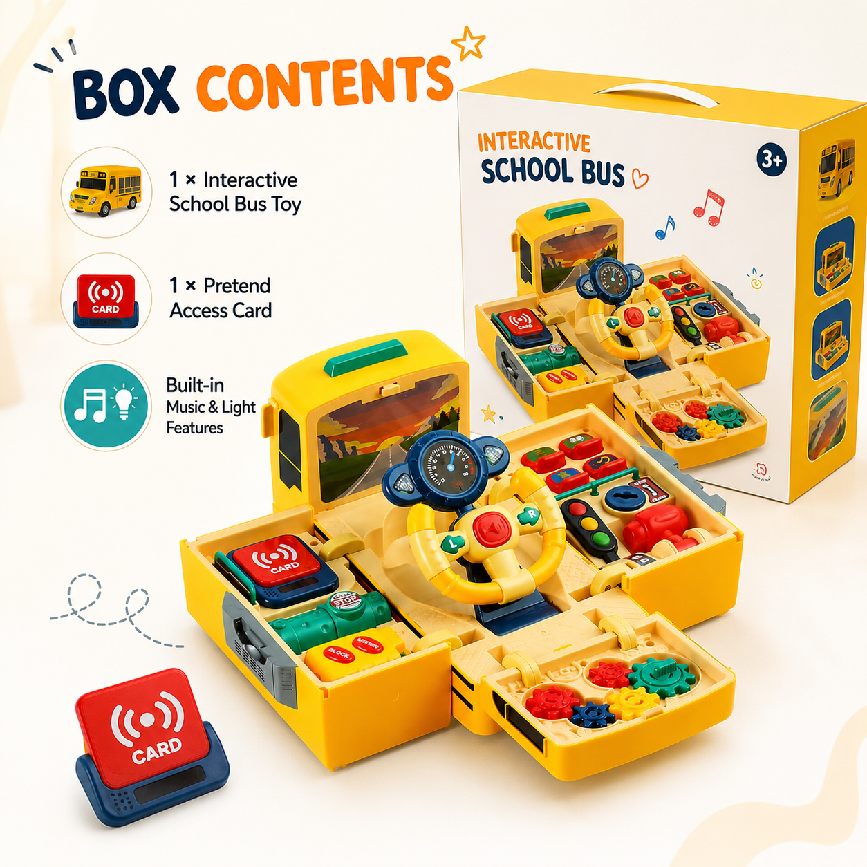 School Bus Driving Adventure Toy