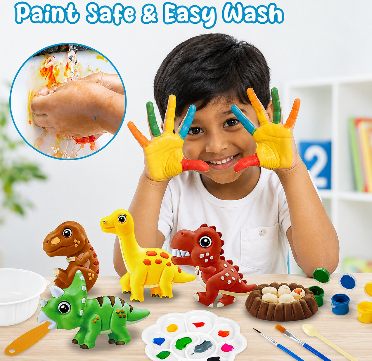 DIY Dinosaur Plaster Craft Set