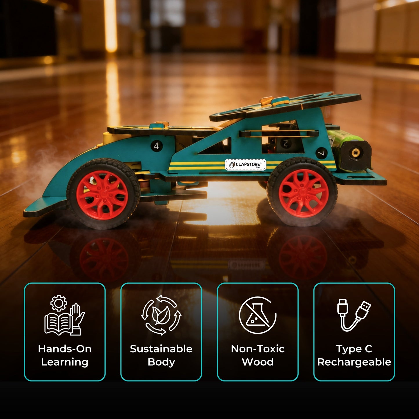 DIY RC Racing Car Building Kit (Rechargeable)